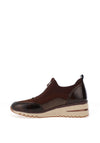Marco Tozzi Front Zip Wedge Trainers, Wine