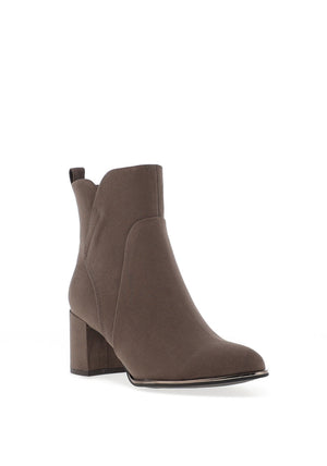 Marco Tozzi Chrome Detail Heeled Boots, Pepper