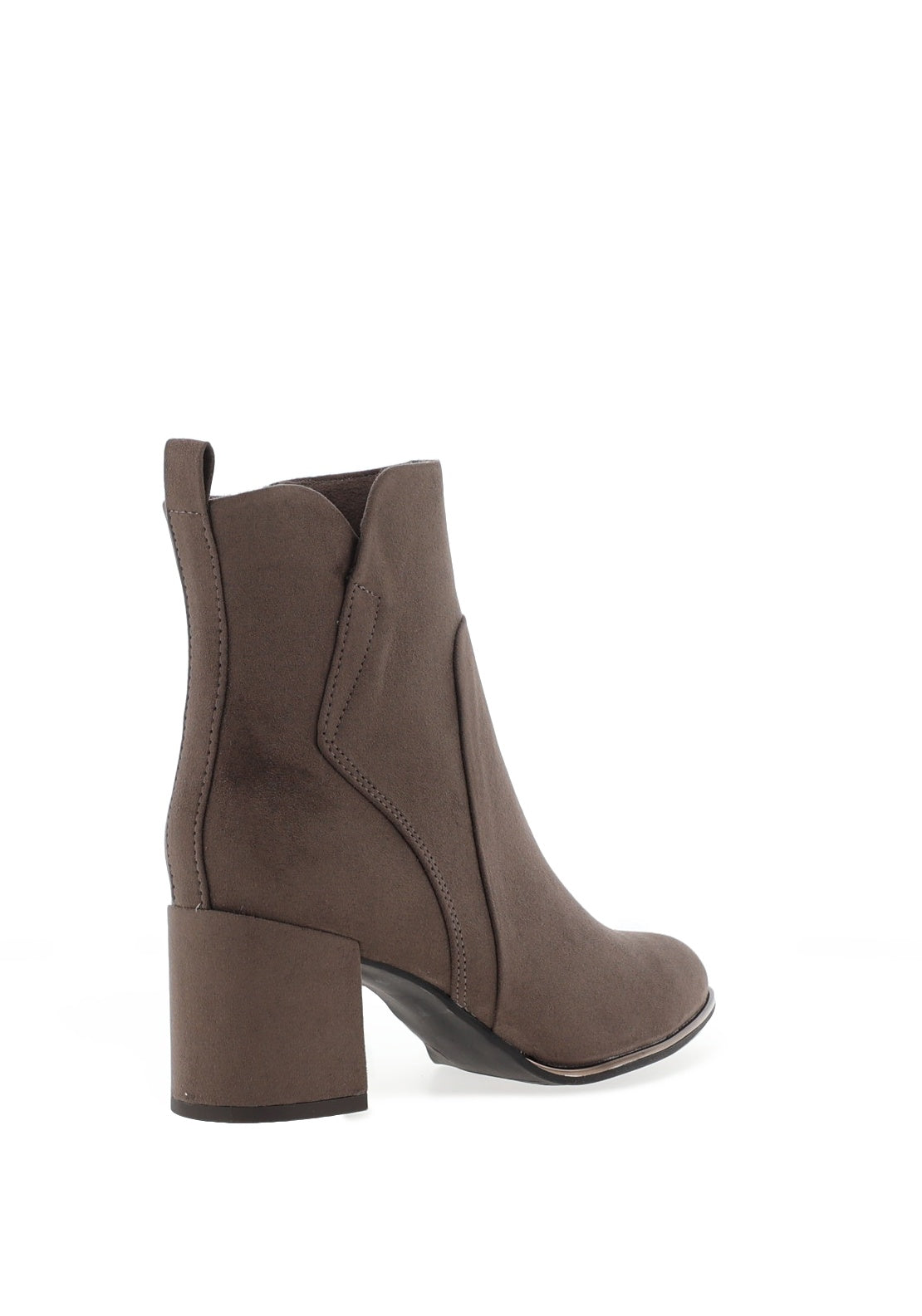 Marco Tozzi Chrome Detail Heeled Boots, Pepper