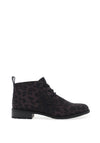Marco Tozzi Leopard Dessert Boots, Dark Grey