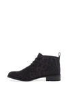 Marco Tozzi Leopard Dessert Boots, Dark Grey