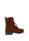 Marco Tozzi Soft Touch Faux Suede Lether Laced Boots, Ivory