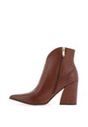 Marco Tozzi Pointed Toe Heeled Boots, Cognac