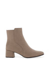 Marco Tozzi Faux Suede Heeled Ankle Boots, Grey