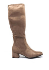 Marco Tozzi Soft Faux Suede Knee High Sock Boots, Taupe