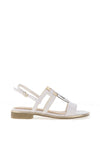 Marco Tozzi Vegan Leather Strappy Sandals, White