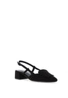 Marco Tozzi Faux Suede Sling Back Sandal, Black