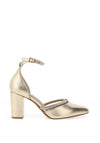 Marco Tozzi Rope Diamante Heeled Shoes, Gold