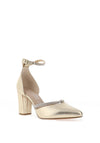 Marco Tozzi Rope Diamante Heeled Shoes, Gold