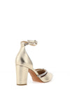 Marco Tozzi Rope Diamante Heeled Shoes, Gold