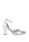 Marco Tozzi Rope Diamante Heeled Shoes, Silver