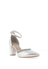 Marco Tozzi Rope Diamante Heeled Shoes, Silver