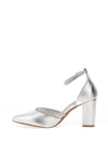 Marco Tozzi Rope Diamante Heeled Shoes, Silver