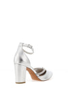 Marco Tozzi Rope Diamante Heeled Shoes, Silver