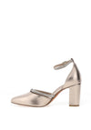 Marco Tozzi Rope Diamante Heeled Shoes, Champagne