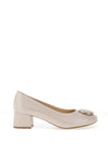 Bioeco by Arka Wide Fit Slip-on Heeled Pumps, Gold