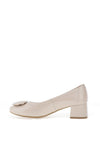 Bioeco by Arka Wide Fit Slip-on Heeled Pumps, Pearl White