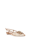 Lodi Como Cow Print Embellished Pumps, Tan