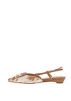 Lodi Como Cow Print Embellished Pumps, Tan