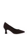 Marco Tozzi Faux Suede Court Heels, Brown