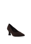 Marco Tozzi Faux Suede Court Heels, Brown