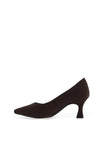 Marco Tozzi Faux Suede Court Heels, Brown