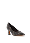 Marco Tozzi Faux Snake Court Heels, Grey