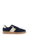 Marco Tozzi Faux Suede Side Zip Trainers, Navy