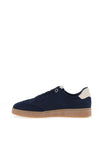 Marco Tozzi Faux Suede Side Zip Trainers, Navy