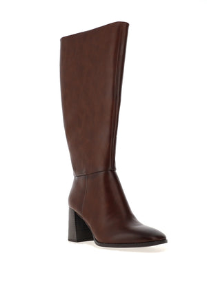 Marco Tozzi Knee High Heeled Boots, Brown