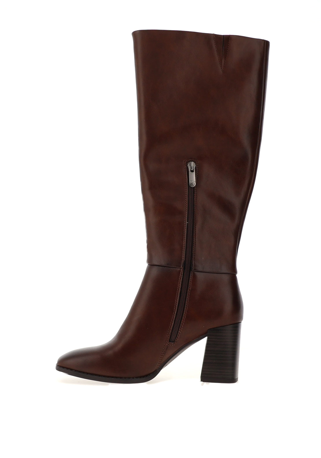 Marco Tozzi Knee High Heeled Boots, Brown