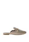 Marco Tozzi Weave Mule Flat Shoes, Gold