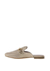 Marco Tozzi Weave Mule Flat Shoes, Gold