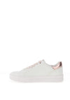 Marco Tozzi Platform Trainers, White & Rose Gold