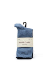 Marie Claire Soft Cotton 2 Pair Socks, Blue