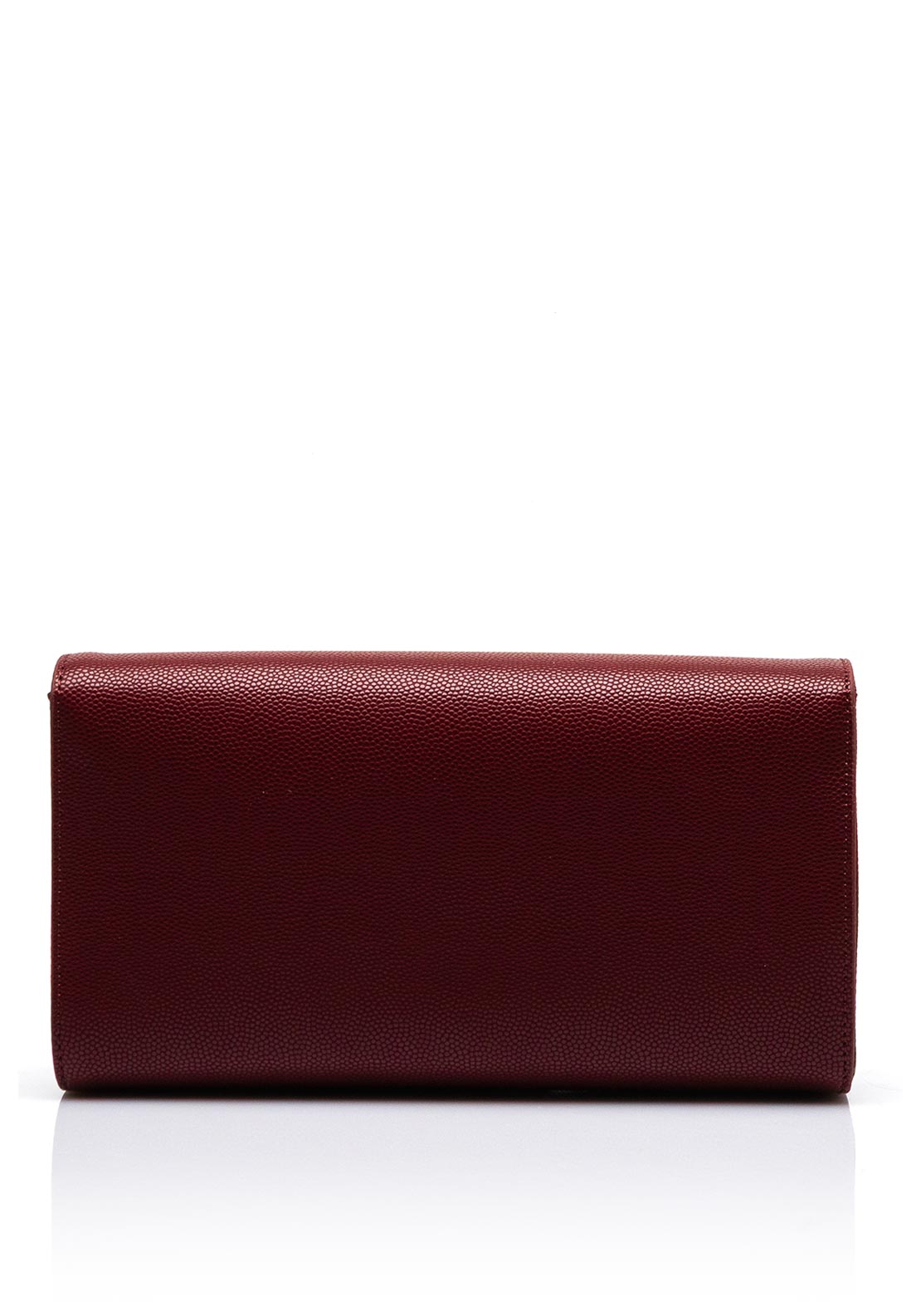 Valentino Divina Textured Clutch Bag, Burgundy