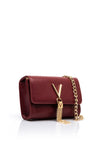 Valentino Handbags Divina Box Flap Over Mini Bag, Burgundy