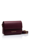 Valentino Zero Small Flapover Crossbody Bag, Wine