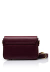 Valentino Zero Small Flapover Crossbody Bag, Wine