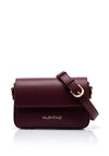 Valentino Zero Small Flapover Crossbody Bag, Wine