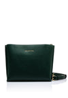Valentino Fall Pebbled Faux Leather Crossbody Bag, Green