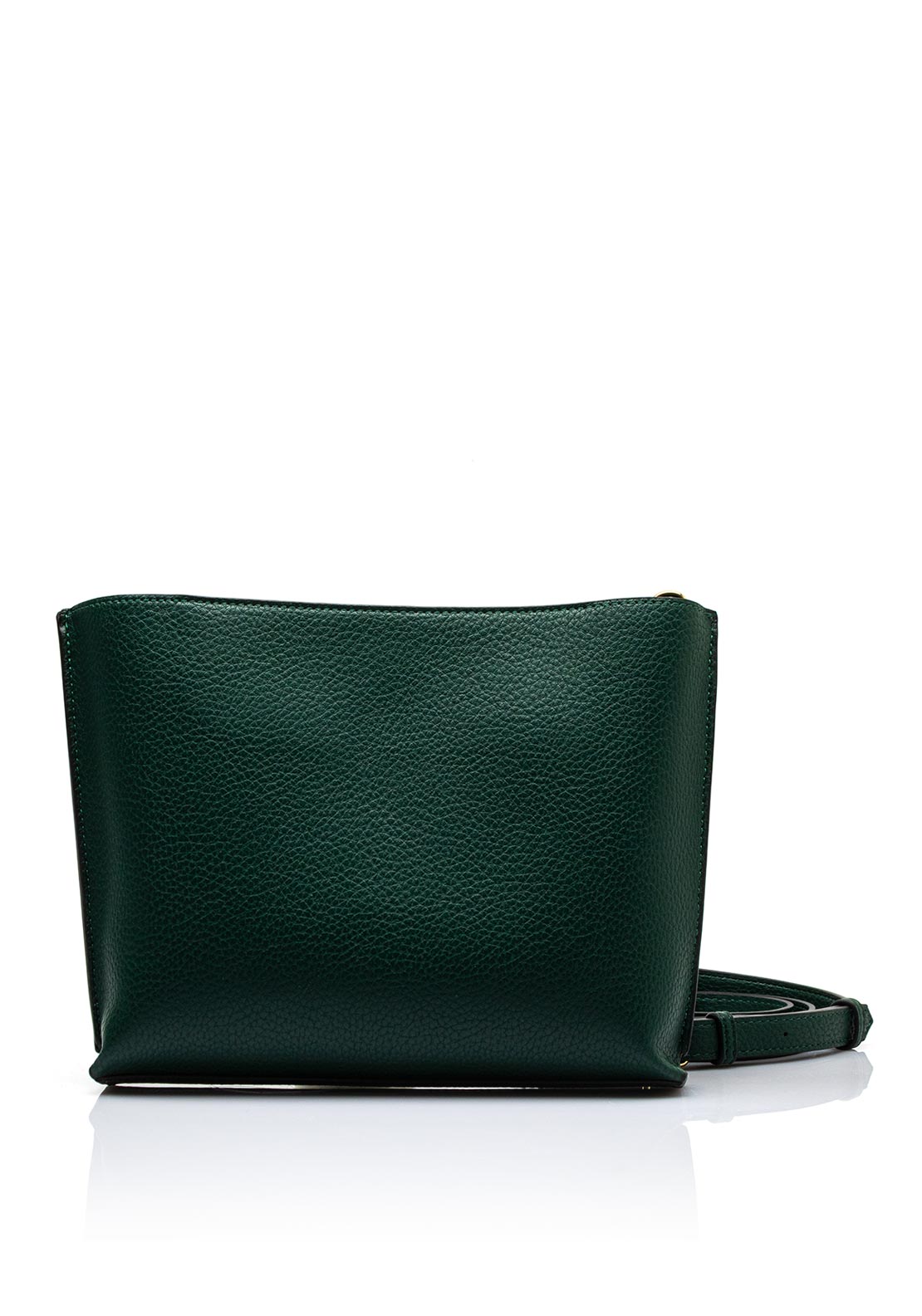 Valentino Fall Pebbled Faux Leather Crossbody Bag, Green