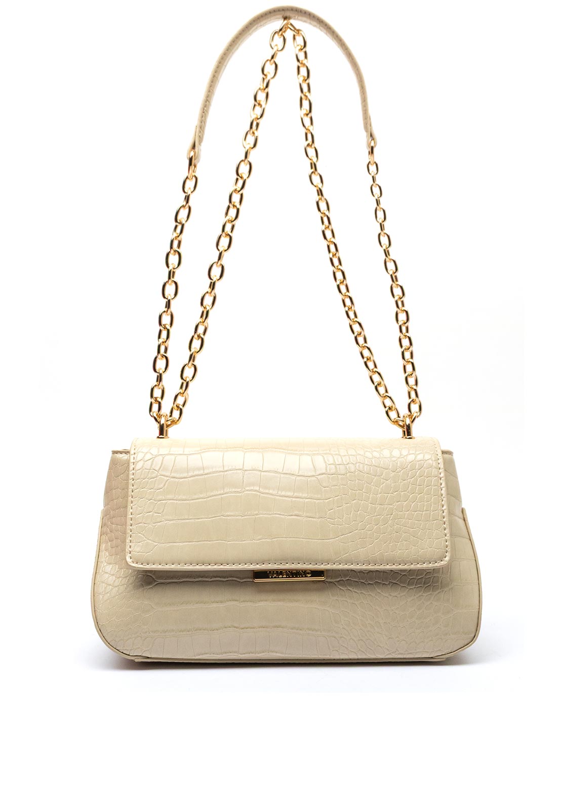 Valentino Afrodite Flap Bag, Cream