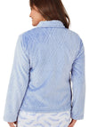 Marlon Diamond Print Embossed Bed Jacket, Blue