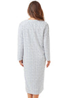 Marlon Floral Print Fleece Nightdress, Blue