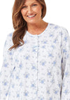 Marlon Floral Print Button Nightdress, Blue