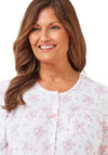 Marlon Floral Print Button Nightdress, Pink