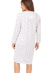 Marlon Blossom Cotton Long Sleeve Nightdress, Pink