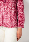Marlon Floral Fleece Zip Bed Jacket, Pink