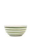 Mary Berry At Home Striped Cereal Bowl, Green